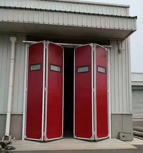 石嘴山工业折叠门在大型装配车间出入口的应用实例